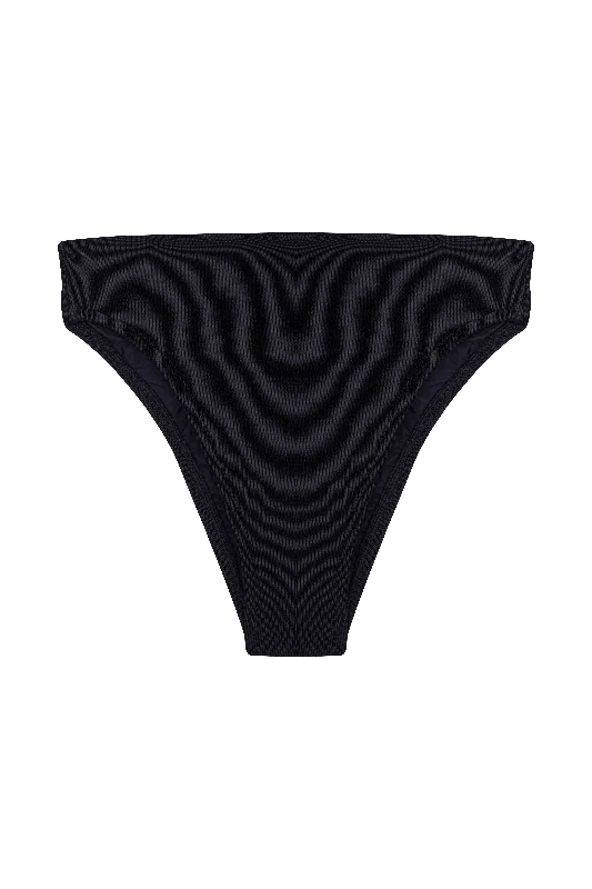 Chic Outfits Knit Gigi Hot Pant Bottom - Black