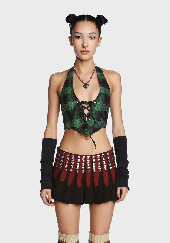 Chic Trend Collection Emerald Love Spiral Corset Top