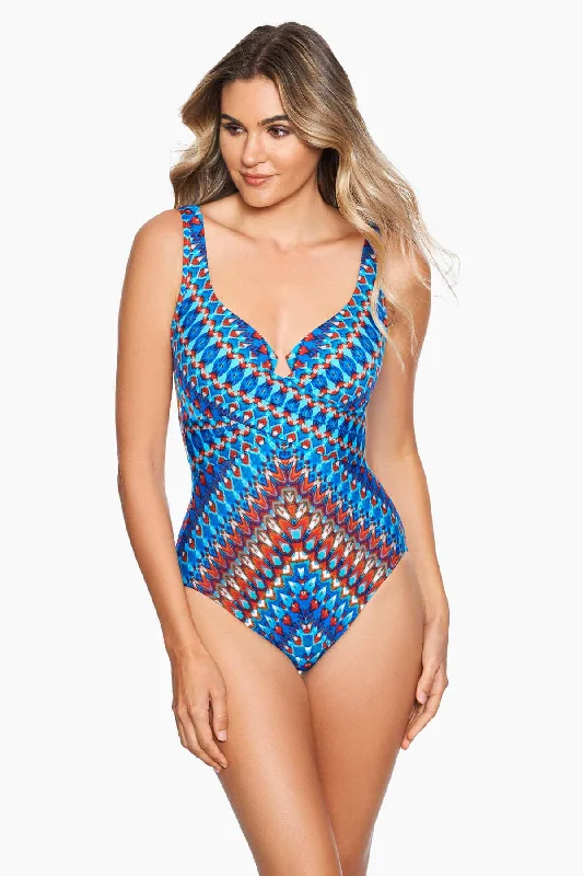 Top Deals Nepali Criss Cross Escape One Piece Swimsuit