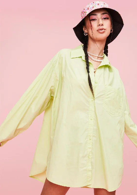 Today Only Limeade Day Off Oversized Shirt