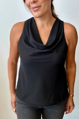 Exclusive Designer Collection Lightweight cowl neck tank