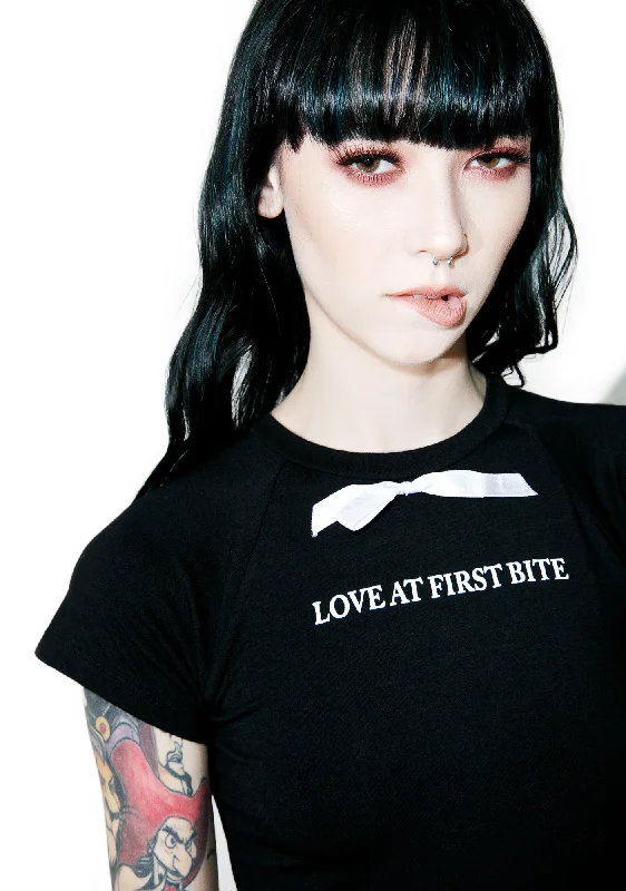 Best Sellers Love At First Bite Crop Tee