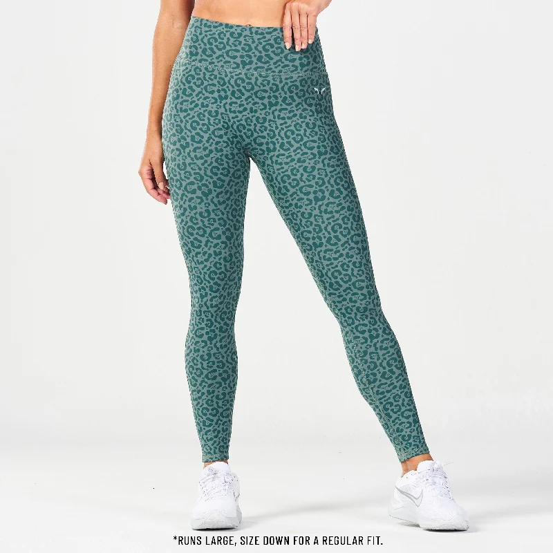 Comfort Centric Apparel Core Agile ACT Leggings 27" - Dark Forest Print