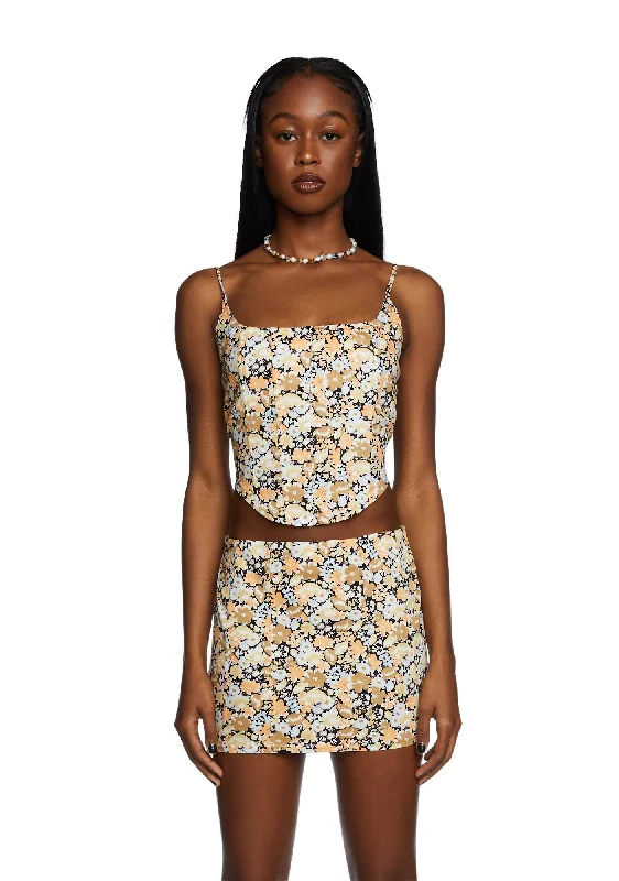 Trendsetter's Closet Among Wildflowers Corset Top