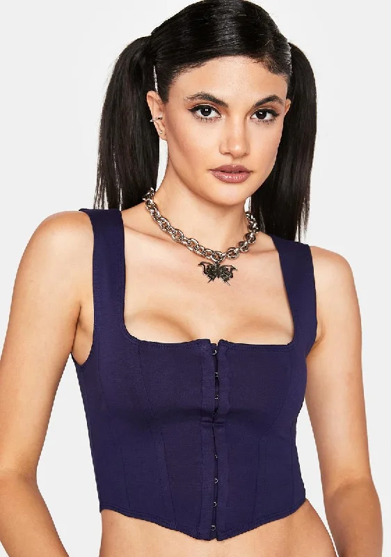 Quality Wear Azure Crave It Corset Top