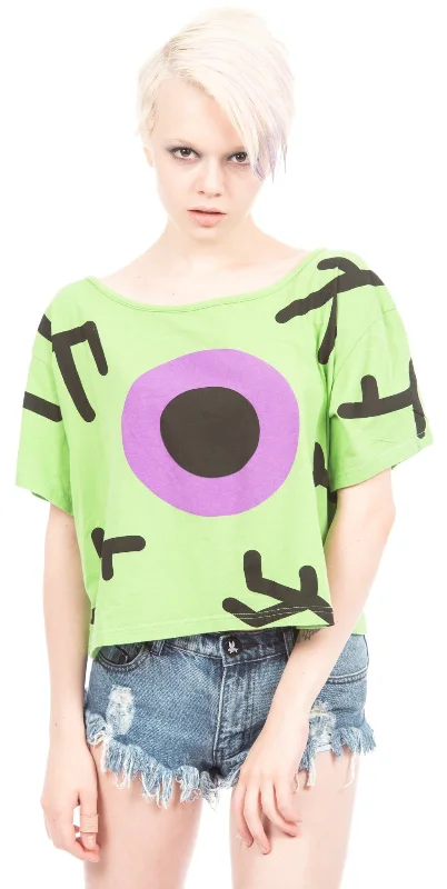 Exclusive Sale Alien Eye Crop Tee