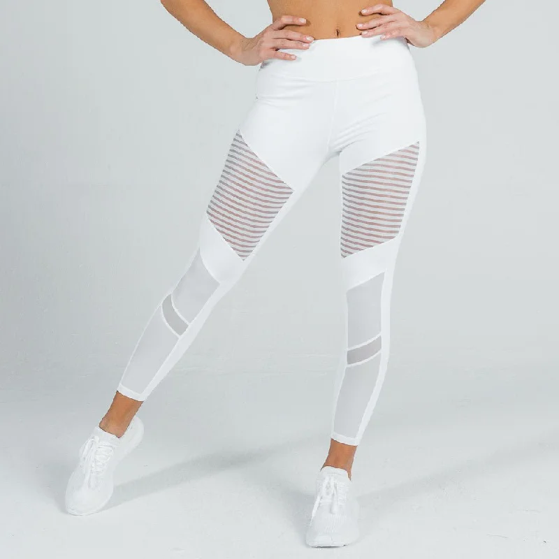 Hot Styles Mesh Leggings - White