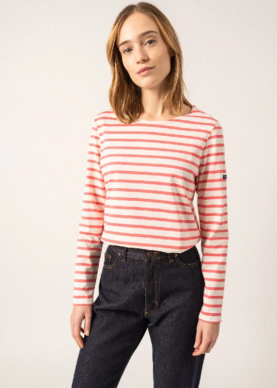 Limited Time Offers Minquidame striped sailor shirt - regular fit, in light cotton (ECUME/DOLY)