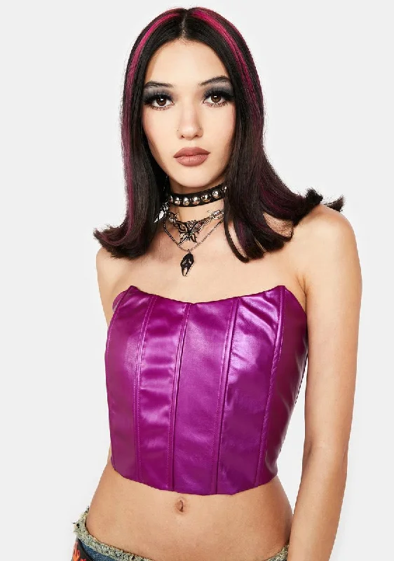 Mega Sales Plum Search The World Corset Top