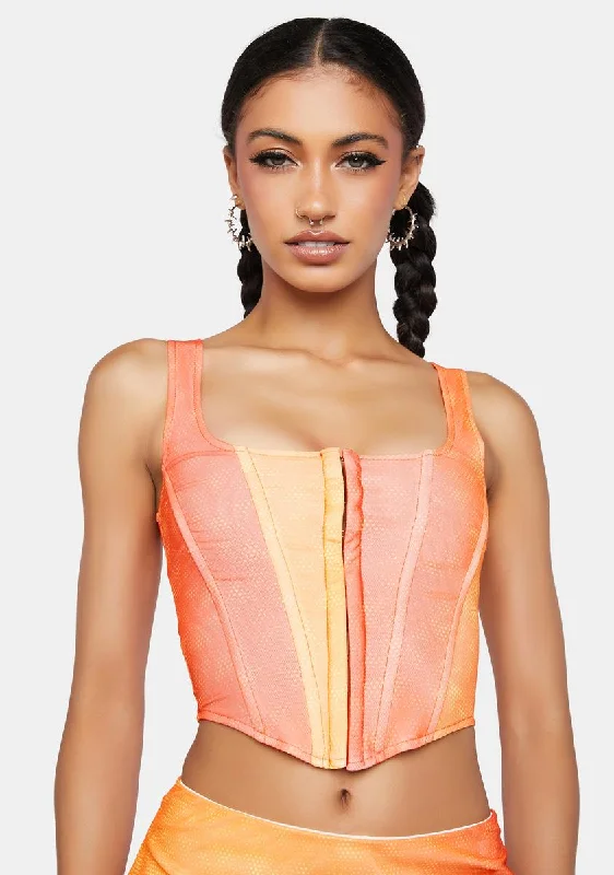 Style Without Limits Chase The Sunset Corset Top