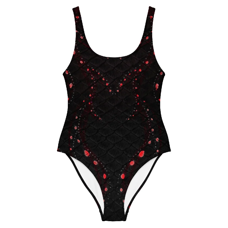 Lighten Up With Nordic Styles Dark Tide One-Piece Swimsuit