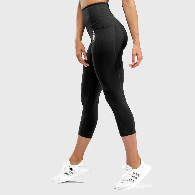 Stylish Basics We Rise High-Waisted Cropped Leggings - Black