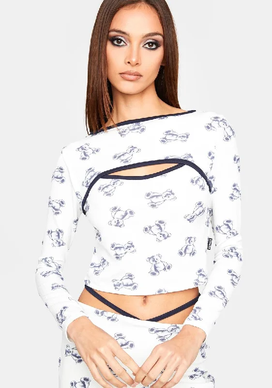 Day To Night Styles Teddy Bruse Crop Top