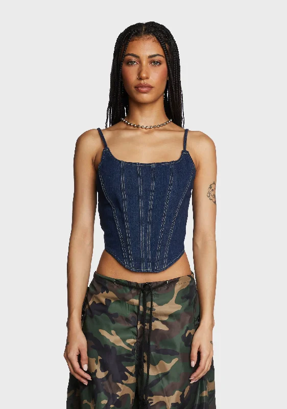 Boho Chic Fashion Bad Advice Corset Top