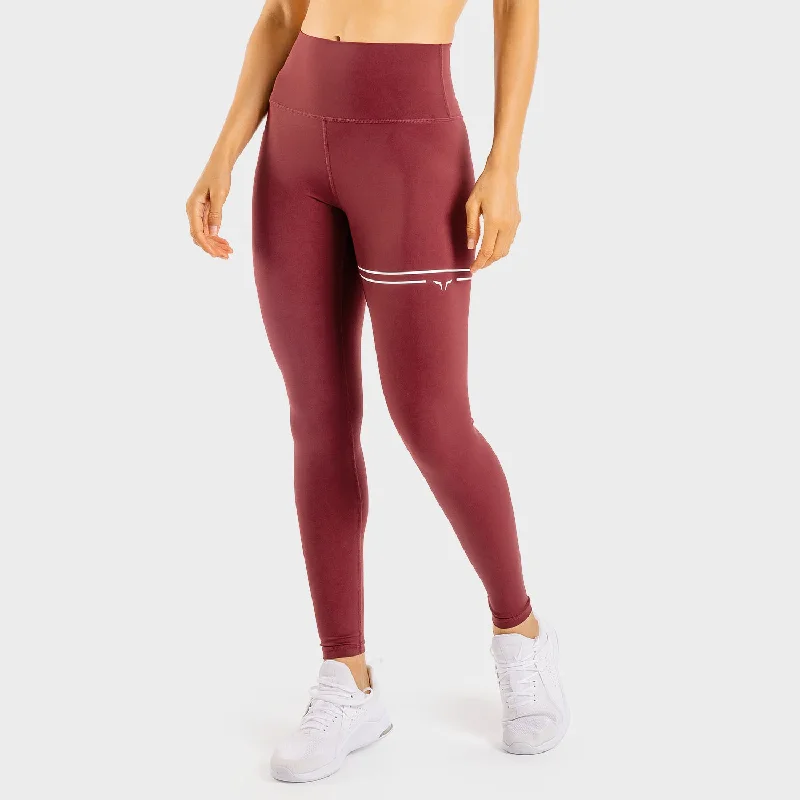 Timeless Elegance Flux Leggings - Maroon