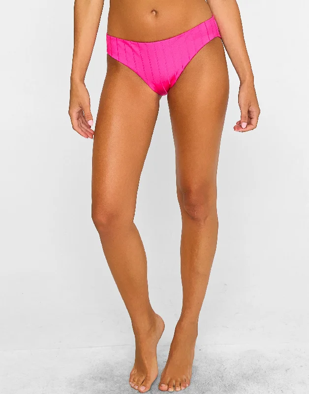 Mother's Day Special Gloria Full Bottom - Influencer Pink Shiny Wide Rib