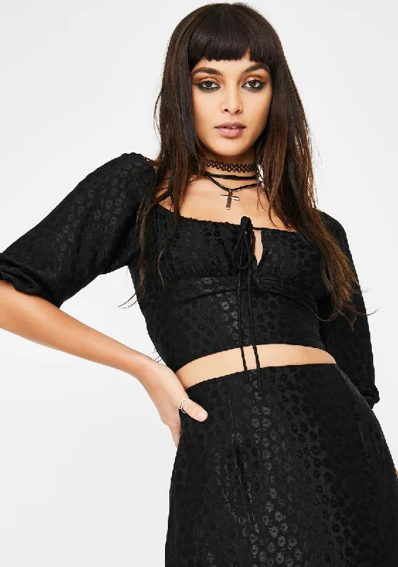 Exclusive Deals Online Black Marla Crop Top