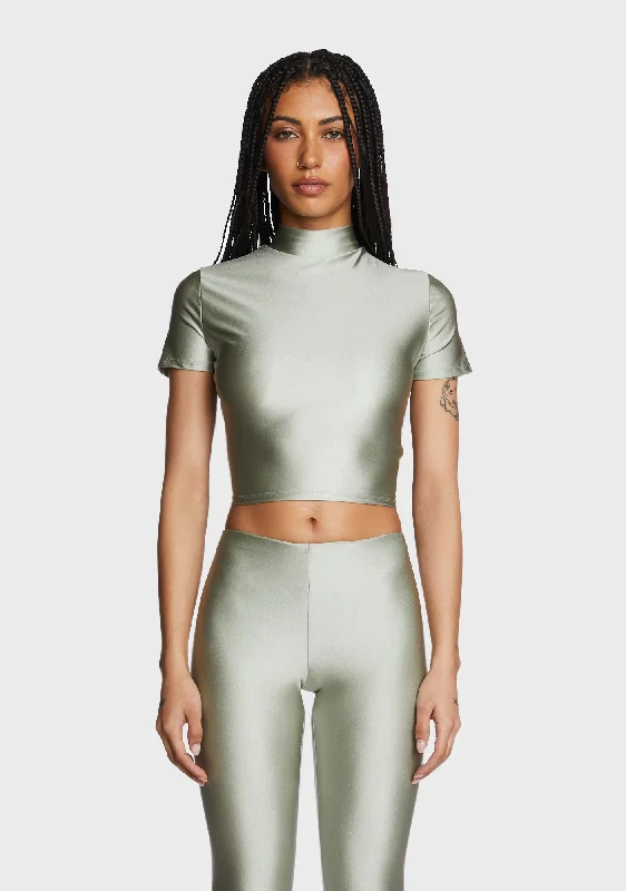 Trendy Threads Made For This Crop Top - Silver