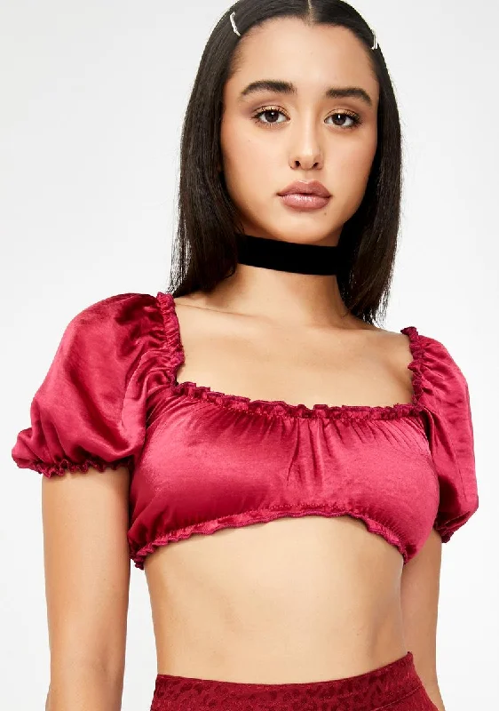 Evening Elegance Morgan Crop Top