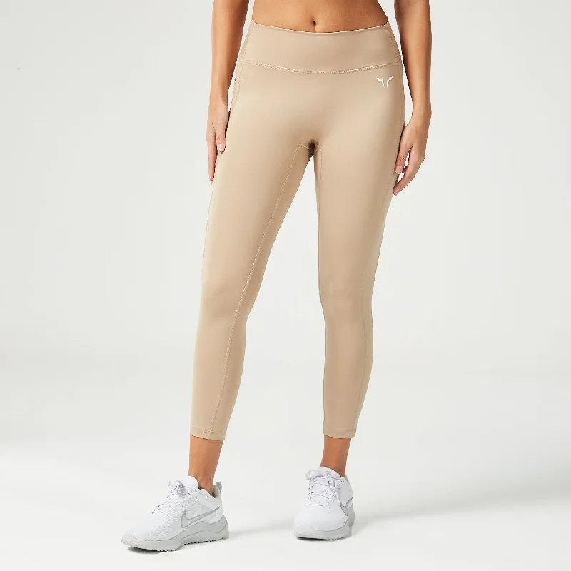 Premium Fashion Essential Mid-Rise Leggings 24" - Cobblestone