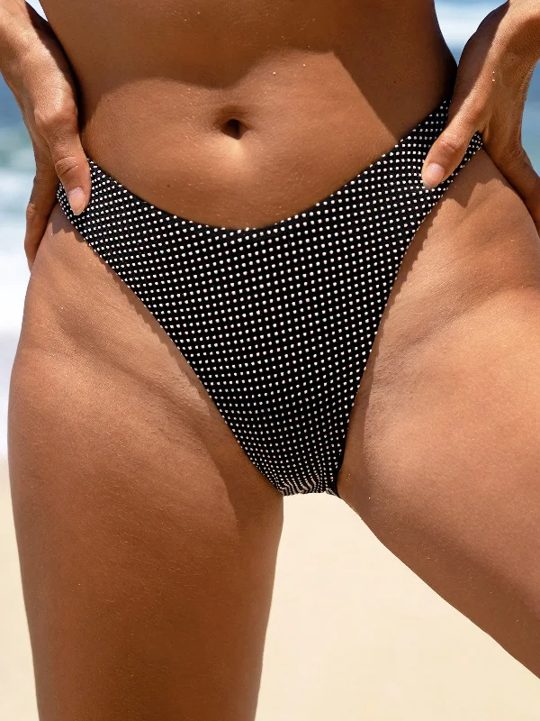 Today Only Black Polka Dot Bikini Bottom