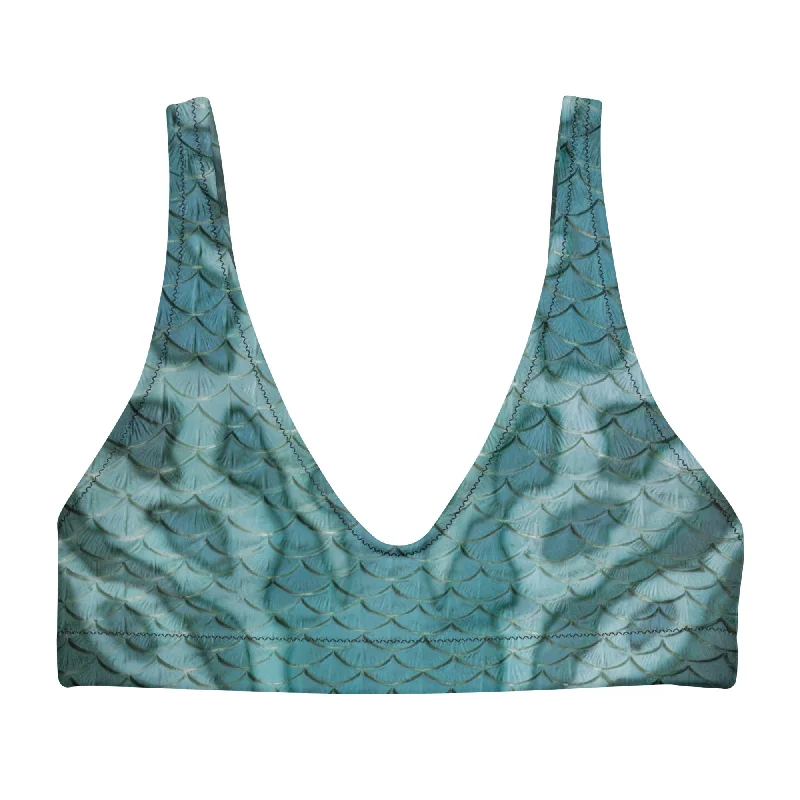 Chic Wardrobe Sea Smoke Recycled Padded Bikini Top