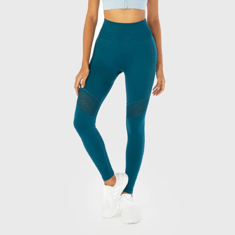 Flash Sale Starts Infinity Seamless Workout Leggings - Blue Coral