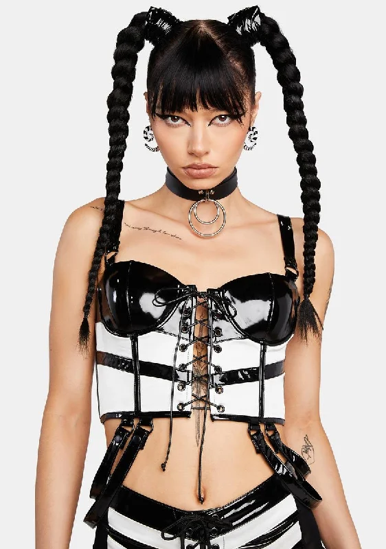 Exclusive Sale Public Spectacle Vinyl Corset Top