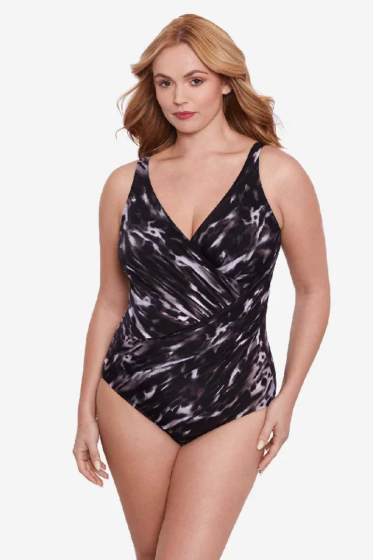 Bold Patterns Plus Size Tempest Oceanus One Piece Swimsuit