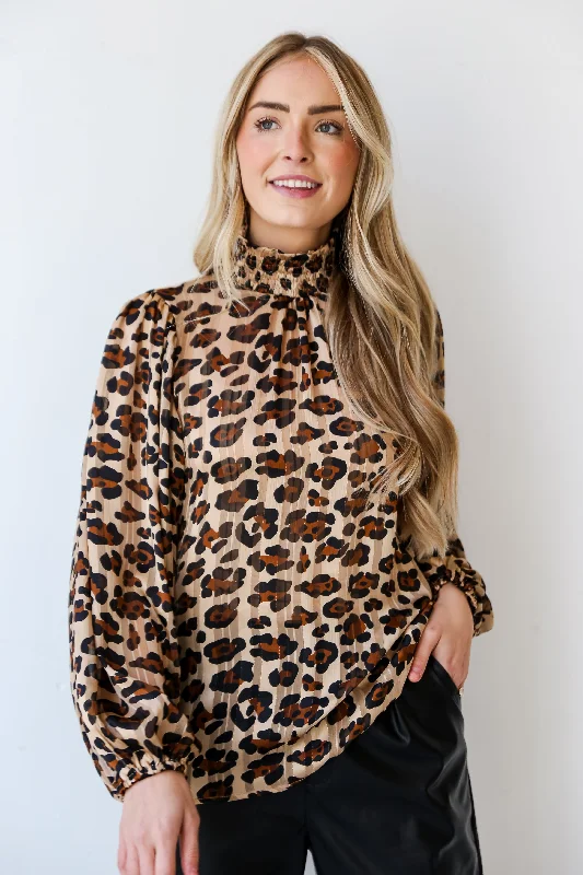 Quality Driven Apparel FINAL SALE - Feeling Wild Leopard Blouse