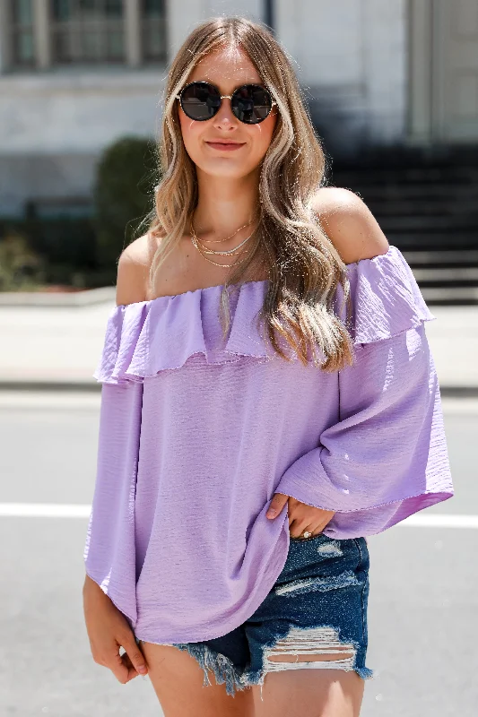 Boho Chic Fashion FINAL SALE - High Class Presence Off-The-Shoulder Blouse