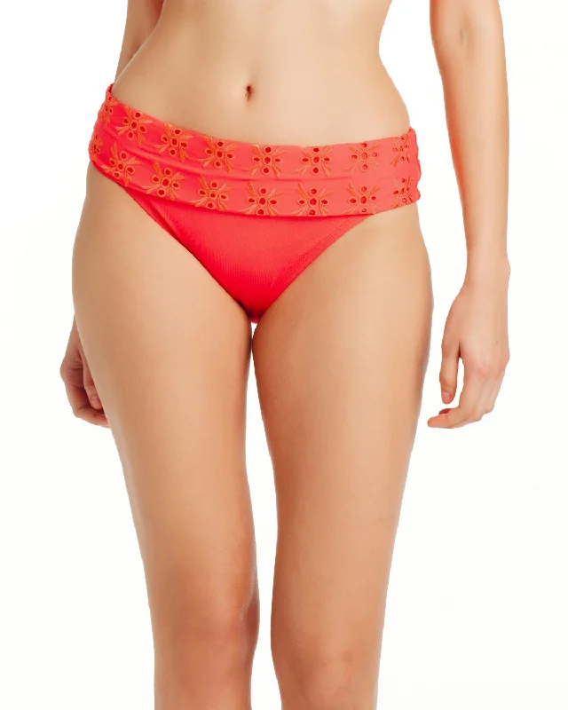 Summer Essentials 2024 Bleu by Rod Beattie Eyes Wide Open Fold Over Brief Bikini Bottom (More colors available) - Rbeo24531