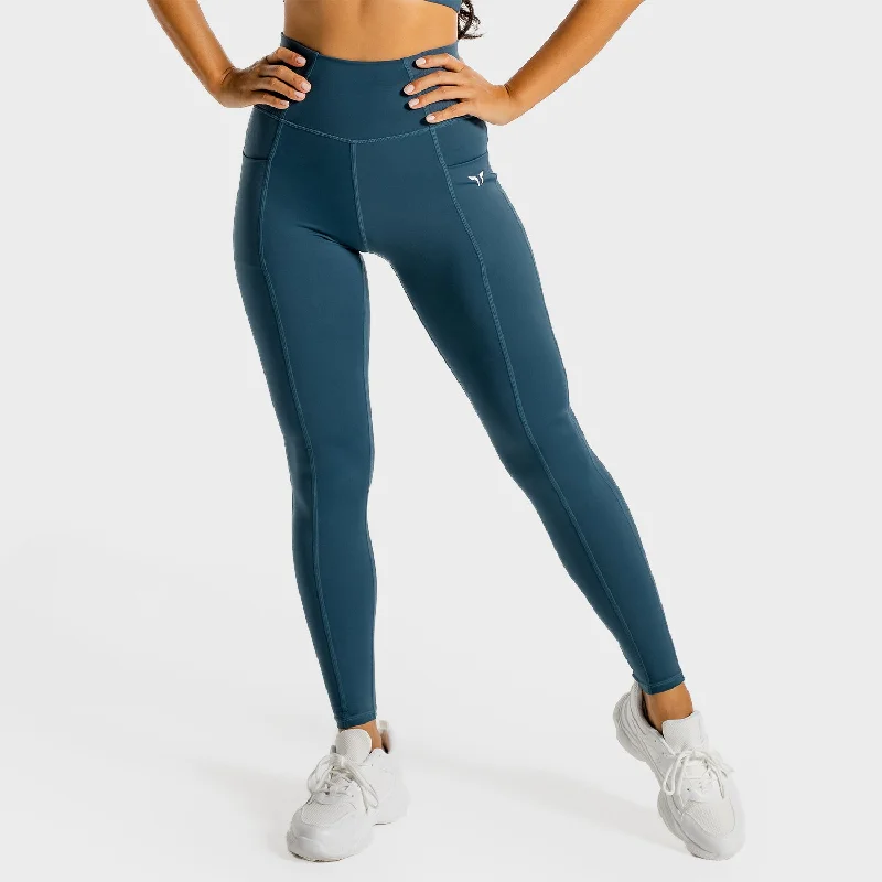 High End Women's Wear Core Leggings - Blue