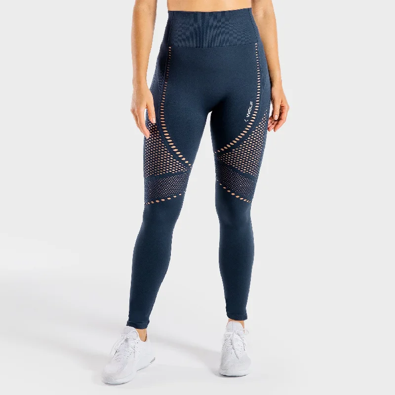 Chic & Cozy Apparel Meta Seamless Leggings - Navy