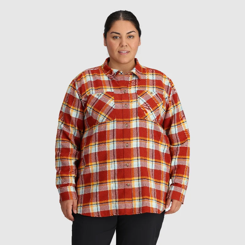 Budget Saver Women's Feedback Flannel Twill Shirt-Plus