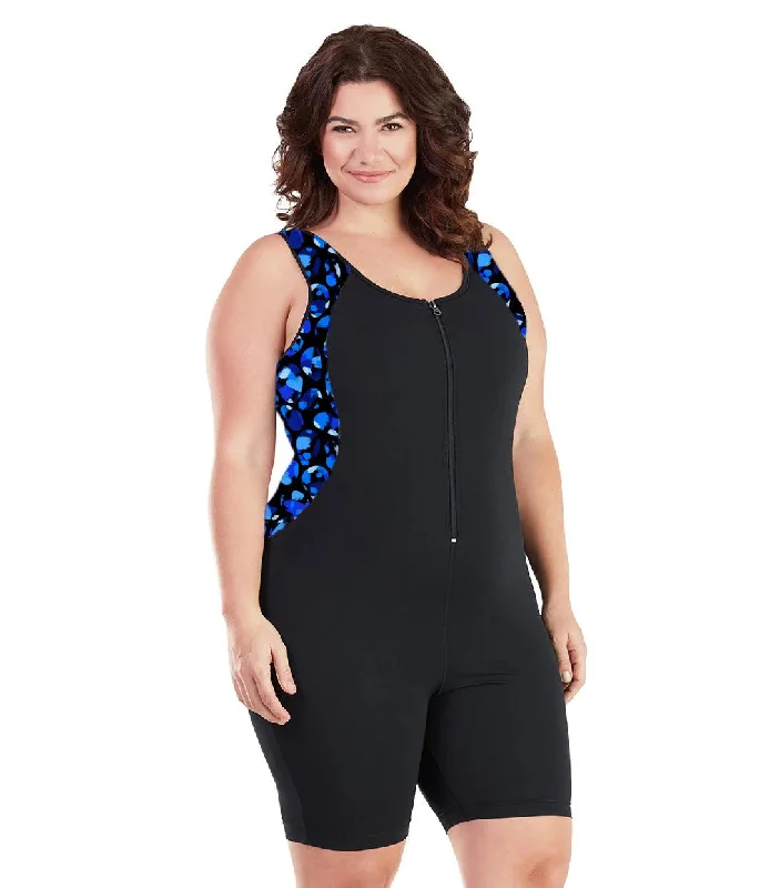 Versatile Wardrobe Essentials AquaSport Crossback Aquatard Ocean Blues Print Black