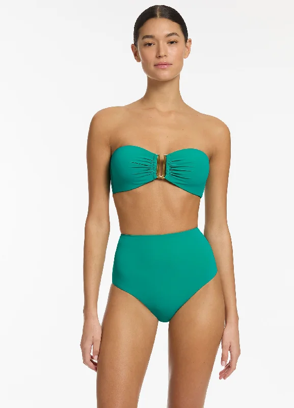 Brand Name Clothing Discount Extravaganza Jetset High Waisted Bikini Bottom - Mineral