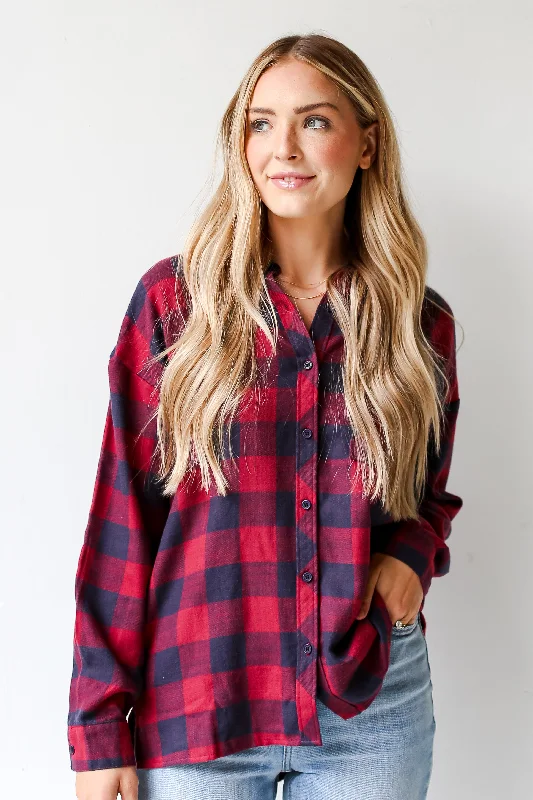 Trendy Street Style FINAL SALE - Make Some Plans Plaid Flannel