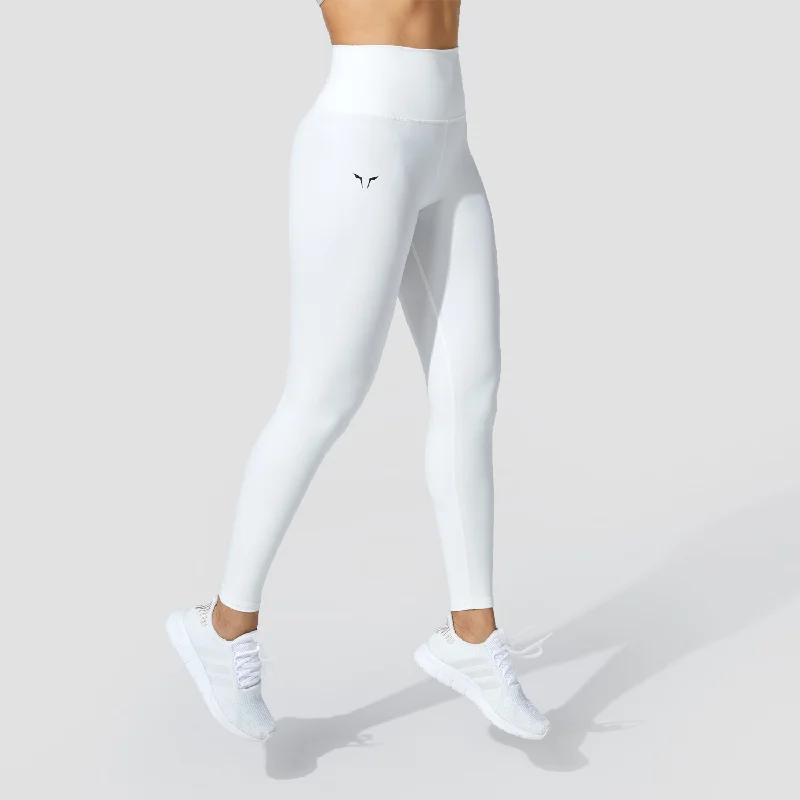 Trend Setting Wardrobe Graphic Wordmark Leggings - Star White