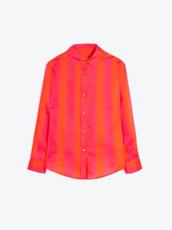 Latest Fashion Donia Blouse In Petal Neon Print