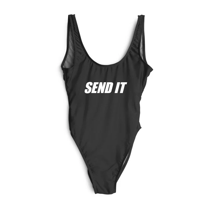 Art Deco Geometric Pattern Look SEND IT [SWIMSUIT]