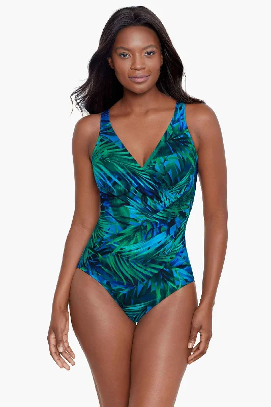 Exclusive Designer Collection Palm Reeder Oceanus One Piece Swimsuit