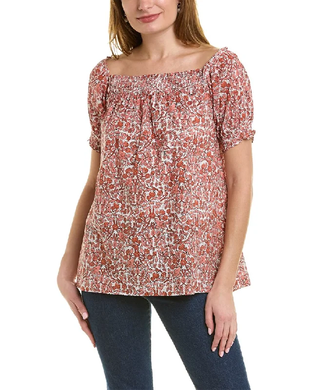 Huge Discounts This Week Pomegranate Puff Blouse