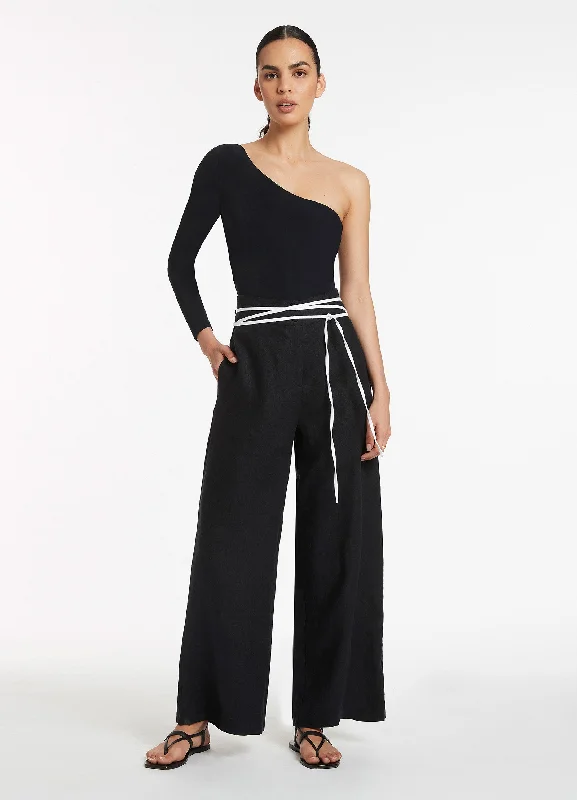 Last Chance Sale Jetset Wide Leg Pant - Black