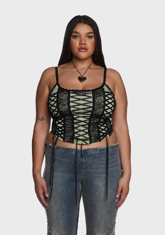 Athleisure Wear Promotion Plus Stage Right Corset Top