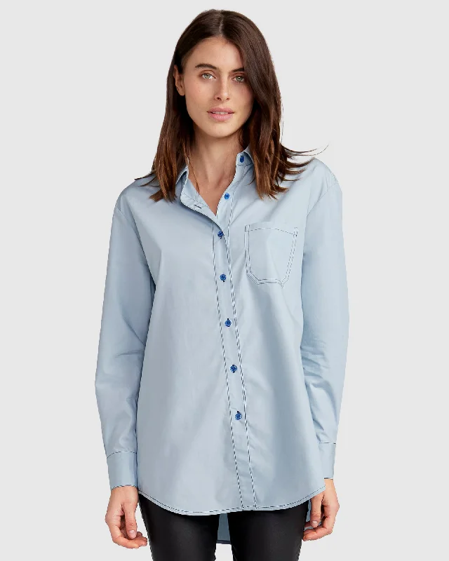 Feminine Soft - Hued Look My Girl Oversized Shirt