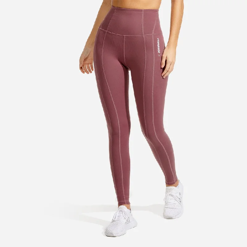 Casual Wear Warrior High-Waisted Leggings - Dusty Rose