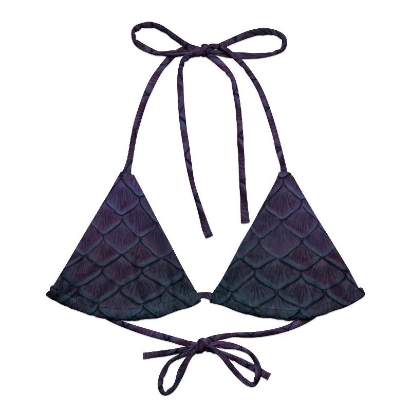 Limited Time Deal Nightshade Recycled String Bikini Top