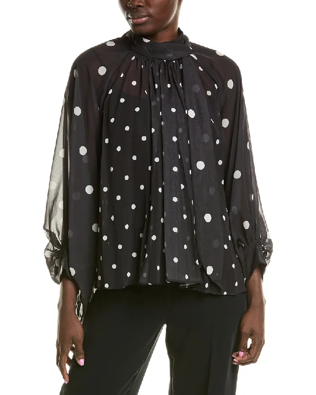 Quality Driven Apparel Beulah Balloon Sleeve Blouse