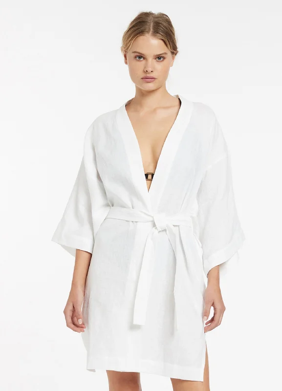 Father's Day Deals Jetset Beach Robe - White